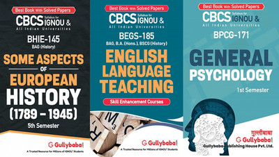 BHIE-145 Some Aspects Of European History: C.1789–1945 BEGS-185 English Language Teaching BPCG-171 General Psychology(Paperback, GPHExpert)