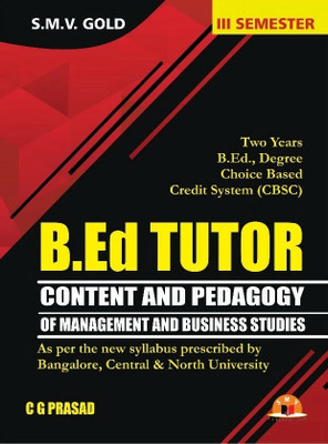 B.Ed Tutor Management And Business Studies 3rd Semester(paperback/softback, C G Prasad)