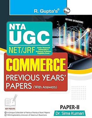NTA-UGC-NET/JRF: Commerce (PAPER-II) Previous Years' Papers (With Answers) Paperback – 13 April 2024(Paperback, Dr. Sima Kumari)