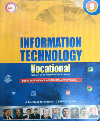 Information Technology Vocational Class 9(Pepper back, Kips learning)