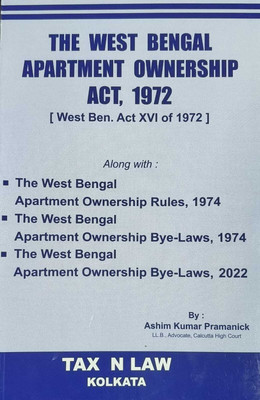 The West Bengal Apartment Ownership Act, 1972(Paperback, Ashim Kumar Pramanick)