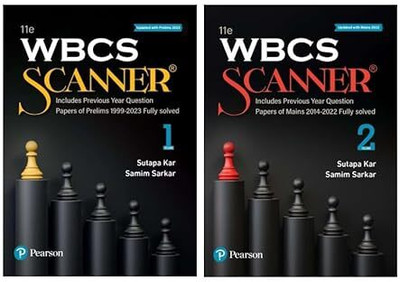 WBCS Scanner Volume 1 And 2, Includes Previous Year Question Papers Of Prelims 1999-2023 Fully Solved, 11th Edition(Paperback, Sutapa Kar)