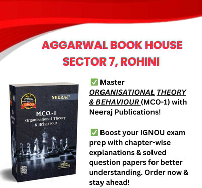 NEERAJ MCO-1 Organisational Theory And Behaviour - IGNOU-Chapter Wise Help Book Including Many Solved Sample Papers & Important Exam Notes Published By Neeraj Publications (English) Paperback(Paperback, NEERAJ EXPERTS)