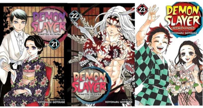 Demon Slayer Vol 21,22 And 23 (Paperback, KENTARO MIURA(Paperback, Koyoharu Gotouge)