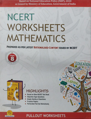 NCERT Worksheets Mathematics Class 8(Pepper back, P k garg)