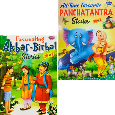 Fascinating Akbar Birbal Stories And All Time Favourite Panchtantra Story Book (20 Stories In 1 Book) Set Of 2 Books(Paperback, SAWAN)