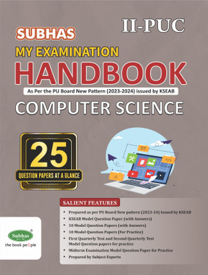 2nd Puc Examination Handbook Computer Science As Per New Exam Pattern 2023-24(Paperback, Subhas Publishing House Pvt Ltd)