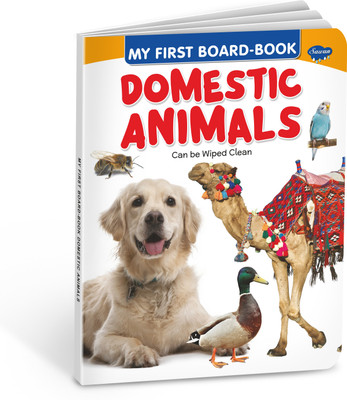 My First Board Books Domestic Animals | Big Size Board Book For Kids By Sawan(Hardcover, Sawan)