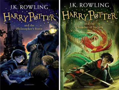 Harry Potter And The Philosopher's Stone + Harry Potter And The Chamber Of Secrets - Combo Of 2 Books Set(Paperback, J K Rowling)