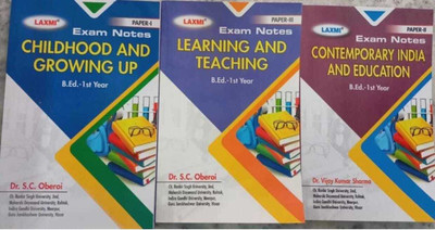 Childhood And Growing Up, Contemporary India And Education, Learning And Teaching Exam Notes In English For B. Ed. 1st Year For MDU(Paperpack, Dr. rajesh kumar Vashisth, Prem Lata Joshi)