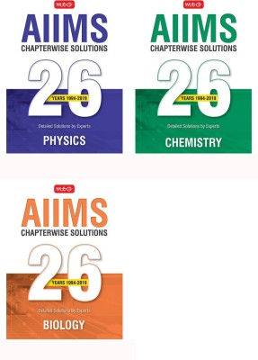 26 Years AIIMS Chapterwise Solutions -Physics, Chemistry & Biology (Set Of 3 Books)(Paperback, MTG Editorial Board)