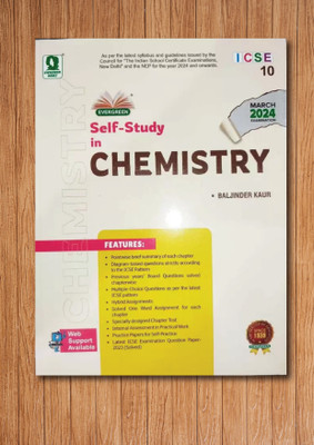 Evergreen Icse Self Study Chemistry - Class 10 (For 2024 Exams)(Paperback, BALJINDER KAUR)