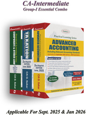 Practical Learning Series — CORPORATE & OTHER LAW, Advanced Accounting, Taxation And Scanner Of Corporate And Other Laws CA Inter New Syllabus EDITION 2025(Paperback, COMMERCIAL LAW PUBLISHER, SUCHITA PRAKASHAN (P) LTD.)