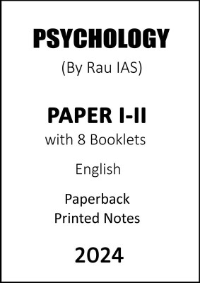 Complete Set Psychology Optional Notes Of Paper 1 And 2 By Rau IAS In English For UPSC Mains 2024(Paperback, Rau IAS)