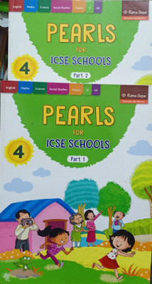 Combo Pack Of Pearls For ICSE School Class 4 Part 1and 2(Pepper back, Ratna Sagar)