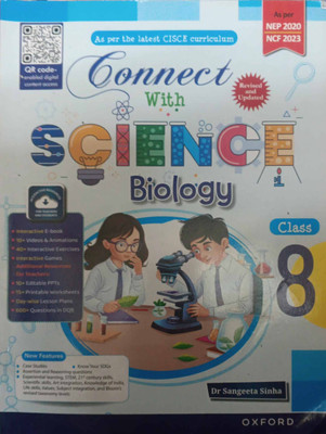 CISCE Connect With Science Biology Class 8(Pepper back, Dr Sangeeta Sinha)