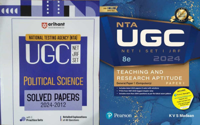 Pearson, NTA-UGC NET JRF EXAM TEACHING AND RESEARCH APTITUDE General Paper 1 OR Arihant NTA UGC NET/JRF/SET Political Science Solved Papers (2024-2012)(Paperback, KVS MADAN, RITU RAJ, SONA)