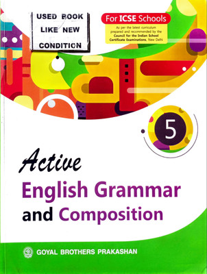 Active English Grammar And Composition-5 For Icse Schools (Old Book)(Paperback, S. K. Gupta)