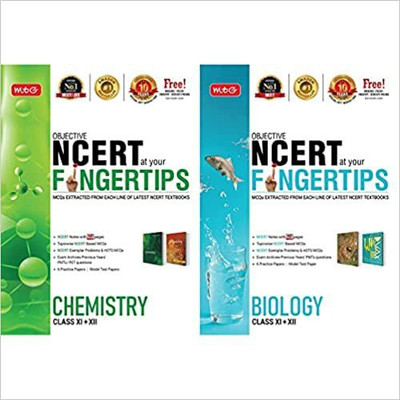 MTG Objective NCERT At Your FINGERTIPS For NEET-AIIMS - Chemistry, Biology, Best NEET Books (Based On NCERT Pattern - Latest & Revised Edition 2022) Set Of 2 Books Product Bundle(Paperback, MTG EXPERTS)