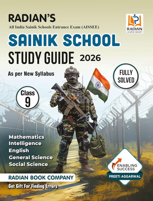 Sainik School Guide Book Class 9 2026 English Medium(Paperback, RADIAN)