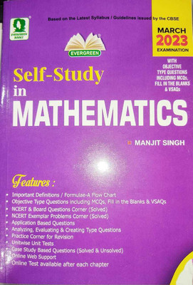 Evergreen Cbse Self-Study In Mathematics - Class 9 - For 2023 Exams(Paperback, MANJIT SINGH)