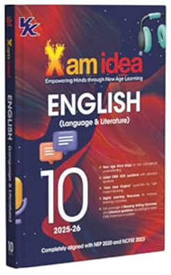 Xam Idea Class 10 English (Language & Literature) | Mind Maps & Digital Learning | NEP 2020 & NCFSE 2023 Aligned | Full Coverage Of Reading, Writting, Grammer & Literature Qs Paperback – 1 June 2025(Paperback, xam idea)