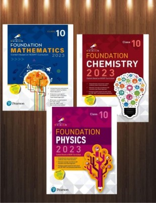 Nvision Foundation Physics, Chemistry, And Mathematics Class 10 (Combo Of 3 Books ), Based On NCERT Curriculum 2023, Includes Digital Assessment & Video - Pearson(Paperback, Prashant Jain, Nisha Gautam, Aditi Vyas)