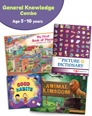 General Knowledge Reading Books For Kids In English | 5 To 10 Year Old Children | GK Picture Dictionary Books Of Good Habits, Animal Kingdom, Our Surrounding And Much More With Activities | Set Of 4 Books(Paperback, Content Team at Target Publications)