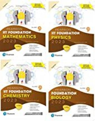 IIT Foundation Class-9 Revised As Per CBSE & NCERT Curriculum ( Physics + Chemistry + Biology + Maths ) Set Of 4 Books Latest Edition 2023(Paperback, Pearson Education Services) IIT Foundation Class-9 Revised As Per CBSE & NCERT Curriculum ( Physics + Chemistry + Biology + Maths ) Set Of 4 Books Latest Edition 2023(Paperback, Pearson Education Services)