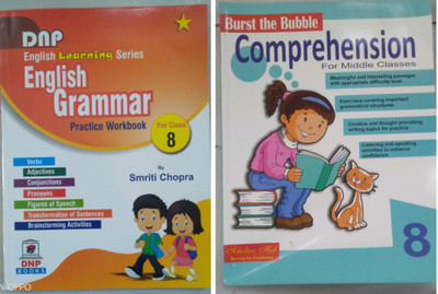 Combo Book Set Of 2
Burst The Bubble Comprehension For Middle Classes 8 +
DNP English Learning Series English Grammar Practice Workbook For Classes 8(Paperback, Sharmila Adhikari, Anamika Dutta, Smriti Chopra) Combo Book Set Of 2
Burst The Bubble Comprehension For Middle Classes 8 +
DNP English Learning Series English Grammar Practice Workbook For Classes 8(Paperback, Sharmila Adhikari, Anamika Dutta, Smriti Chopra)