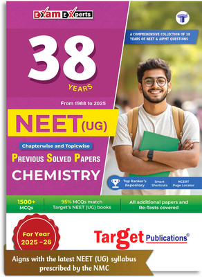 37 Years NEET Chemistry (PSP) 2025 | Chapterwise Previous Year Solved Question| Topicwise 1400+ MCQs With Solutions | 1988 To 2024 | As Per Latest Syllabus Prescribed By NMC(Paperback, Content Team at Target Publications)