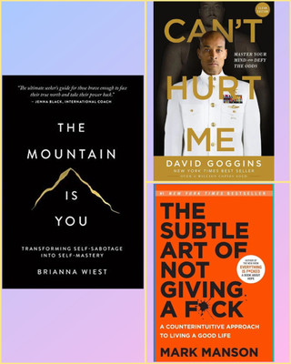 The Subtle Art Of Not Giving A Fck, The Mountain Is You, Can't Hurt Me, Combo_set Of 3 Book(Paperback, Self help)