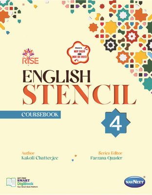 English Stencil Coursebook Class 4 | NEP 2020 & NCF-SE 2023 Aligned | RISE Series By Kakoli Chatterjee | Navneet Publication(Paperback, KAKOLI CHATTERJEE)