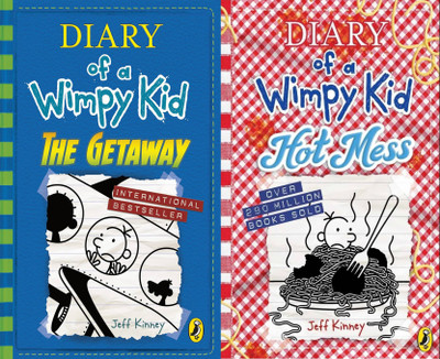 Diary Of A Wimpy Kid: The Getaway + Diary Of A Wimpy Kid: Hot Mess(Paperback, Jeff Kinney)