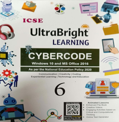 Icse Ultrabright Learning Cybercode Class 6(Pepper back, Dr Arun bhatia)