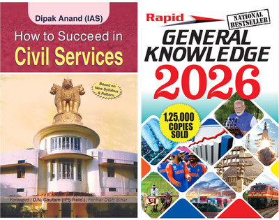 How To Succeed In Civil Services - Anand Dipak (IAS) + Rapid General Knowledge 2024 (English)(Paperback, Deepak Anand (IAS), Team Prabhat)
