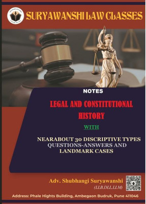 Legal And Constitutional History(Perfect Binding, Adv. Shubhangi Suryawanshi)