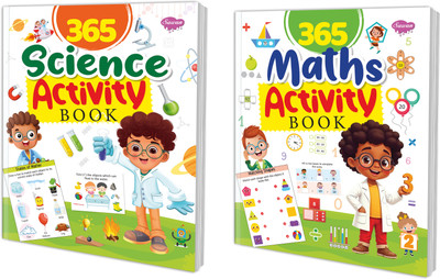 365 Maths Activity And Science Activity :- Time Money And Measurement Book, Year Round Practice For Kids, Skill Builder Maths And Science Activities | Set Of 2 Activity Books(Paperback, SAWAN)