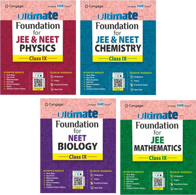 Ultimate Foundation Series For JEE & NEET Physics, Chemistry, Mathematics & Biology For Class 9 (Set Of 4 Books)(Paperback, CENGAGE EXPEART TEAM)