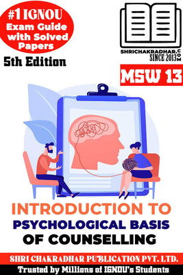 IGNOU MSW 13 Solved Guess Papers Pdf From IGNOU Study Material/Books (Introduction To Psychological Basis Of Counselling) For Exam Preparation (Latest Syllabus) IGNOU MSWC(Paperback, BHAVYA KUMAR SAHNI)