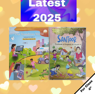 New Syllabus Ncert Text Book Class 4 Our Wondrous World EVS And English Santoor(Pepperback, NCERT)