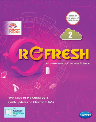 NAVNEET Rise REFRESH Class 2 (A Coursebook Of Computer Science)(Paperback, Mandeep Kaur Sawhney)