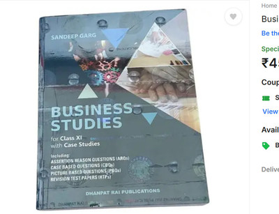 Business Studies For Class XI With Case Studies (Paperback, SANDEEP GARG)(Paperback, SANDEEP GARG)
