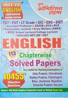 Youth Tgt/pgt/english Chapterwise Solved Papers Nta/ugc- Net/ Jrf For 2023 [ All Useful Other Exam For Competative ] In English(Paperback, YOUTH)