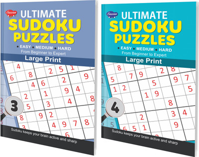 Set Of 2 Ultimate Sudoku Puzzles - 3 & 4 | A Perfect Guide To Sharp Young Minds(Paperback, Sawan)