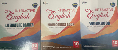 Interactive English 3 Book Set Literature Reader Main Course Book And Workbook A Helpbook Of English Course A For Class 10 2023-2024(Paperback, Experts)