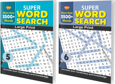 Super Word Search - 5 and 6 book : Children learning book, Word search book, Word search activity book for early learners | Set of 2 books(Paperback, SAWAN)