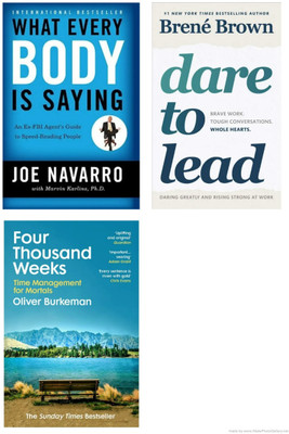 Dare To Lead, What Every Body Is Saying, Four Thousand Weeks(Paperback)(Paperback, Multi)