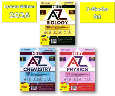Cengage NEET A To Z - Physics, Chemistry & Biology Part-2's [PCB Combo -Set Of 3 Books ] With FREE 38 Year's NEET PYQs On Cengage Digital- For New Edition 2026 Exam(Paperback, Cengage Neet Expeart Team)