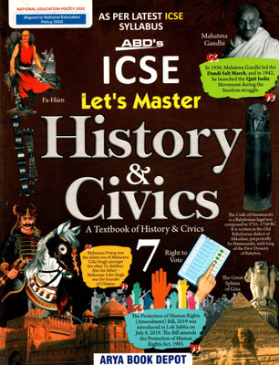 Abd's Icse Let's Master History & Civics, Class-7(Paperback, Dr. (Fr.) Thomas T.O. CMI, Dr. Seema Negi)